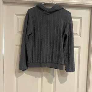 H&M Blue Knit Hoodie